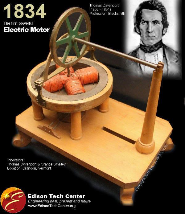 Institute - History - The invention of the electric motor 1800-1854